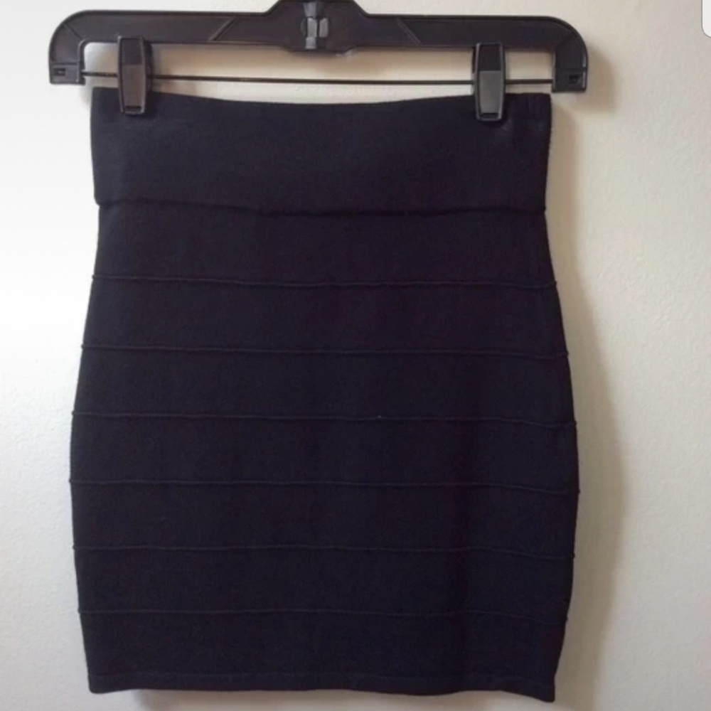Black Bodycon Mini Skirt